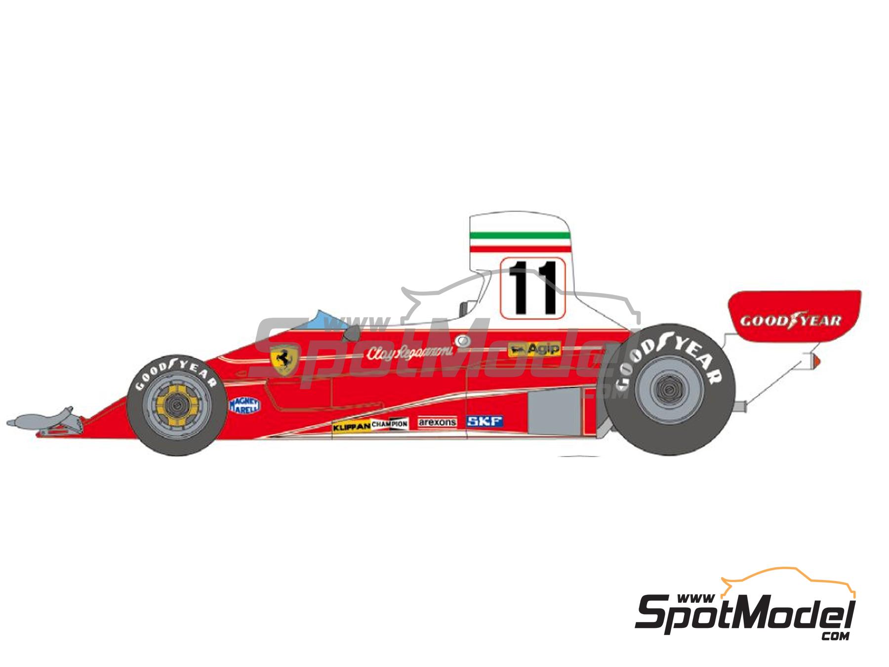 Ferrari 312T Scuderia Ferrari Team - Italian Formula 1 Grand Prix, Monaco  Formula 1 Grand Prix, USA West Long Beach Formula 1 Grand Prix 1975 and 1976